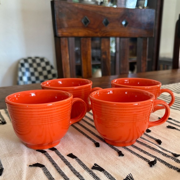 Fiestaware Other - Fiestaware Teacups Poppy (4)